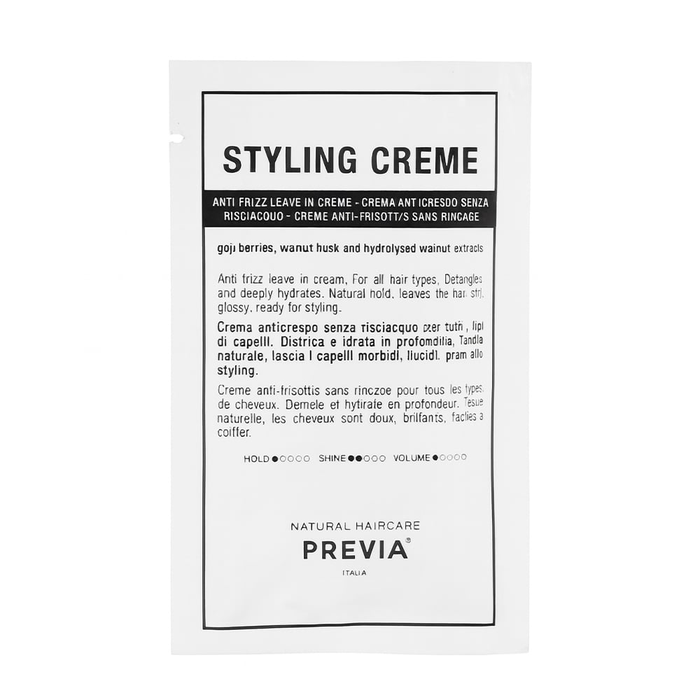 Крем для укладання волосся Previa Style &amp; Finish Styling Creme фіксація 1, 5 мл